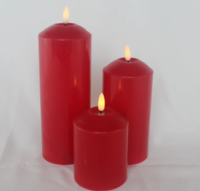 Vente en gros de bougies mobiles à LED avec bougies scintillantes à piles pour la maison, le mariage et la décoration de fête