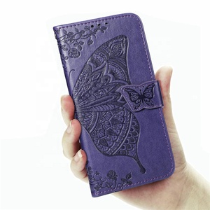 Custodia a Portafoglio per <span class=keywords><strong>Samsung</strong></span> S26 Ultra S25 S24 S23 con Porta Carte di Credito, in Pelle PU con Motivo Farfalla e Cinturino da Polso - Product Image 2