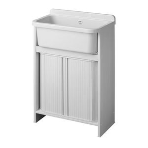 Mini Lavabo de 55 cm de Ancho y 35 cm de Profundidad con Mueble de Almacenamiento para Baño - Product Image 1