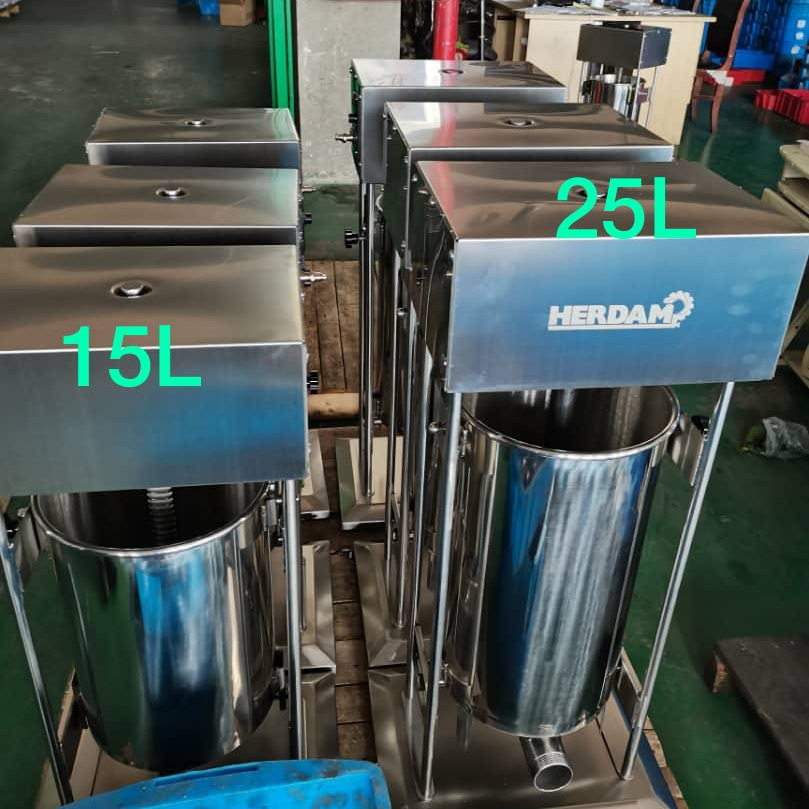 15 л Автоматическая Ручная быстрая клизма, салями, машина для прессования колбасы, наполнитель колбасы с закручивающейся