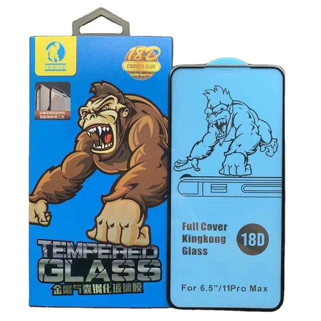 King Kong HD Tempered Glass for Iphone 15 14 13 12 Pro Max 18D Airbag Screen Protector
