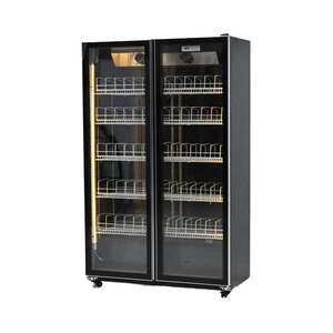 4 Cửa Kính Cửa Uống Lạnh Thẳng Đứng Tủ Đông Với LED Ánh Sáng Không Khí Colling Đồ Uống Hiển Thị Tủ Lạnh Cho Bar Nhà Hàng - Product Image 3