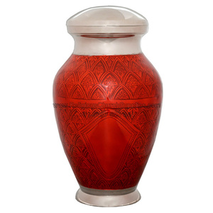 Customized Hot Selling Aristocrat Brass Urn With Hand Carved Available Trending Adult Funeral Urns - Product Image 1