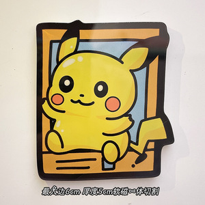 Venta al por mayor buena calidad 6*4cm Anime Pokemoned Pikachu Gengar 3D imanes de nevera acrílico imanes de nevera pegatina - Product Image 6