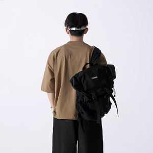 High-end Round Collar <b>Pocket</b> T-<b>shirt</b> Custom Oversized 100% Cotton Short Sleeve Silk Screen Printing Solid - Product Image 5