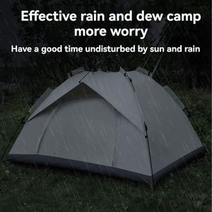 Wholesale 2-4 People Full Automatic Speed Open Diagonal Bracing Type One Bedroom <b>Waterproof</b> Four-season Portable Camping <b>Tents</b> - Product Image 3