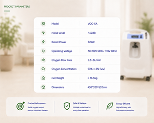 Générateur d'<span class=keywords><strong>oxygène</strong></span> vétérinaire portable DYNMED 5L compatible avec la chambre d'oxygénation hyperbare et l'appareil d'anesthésie vétérinaire - Product Image 5