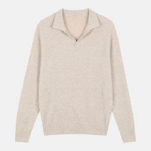 Low MOQ Custom <strong>Men's</strong> 100% Merino Wool Collared <strong>V</strong>-<strong>Neck</strong> Knit Pullover Sweater Winter Thick Reglan Sleeve Knit <strong>V</strong> <strong>Neck</strong> <strong>Jumpers</strong> - Product Image 1