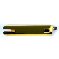 Plateau de scooter de stunt Gold Pro en aluminium 6061 T6 haute précision CNC