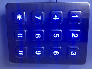 16 phím đèn nền kim loại bàn phím ATM máy bàn phím - Product Image 2