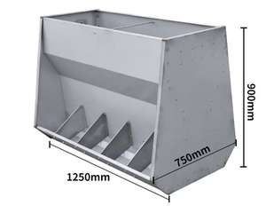 Nouveau système d'alimentation pour porcs en acier inoxydable 201/304 double face, alimentation robuste pour porcs, cage de mise bas, mangeoire automatique pour truies, alimentation pour porcelets - Product Image 4
