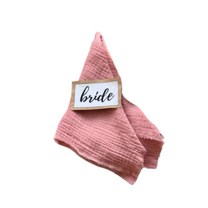 Serviette de table et torchon en crêpe de coton double couche, style nordique, pour décoration de table de banquet de mariage - Product Image 3