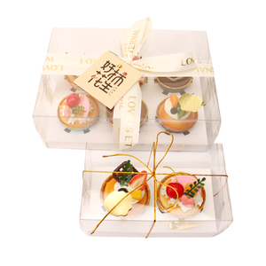 Grand bûche de Noël <span class=keywords><strong>à</strong></span> base de papier clair bento imprimé <span class=keywords><strong>boîte</strong></span> <span class=keywords><strong>à</strong></span> gâteau en mousse rectangle en plastique impression personnalisée - Product Image 1