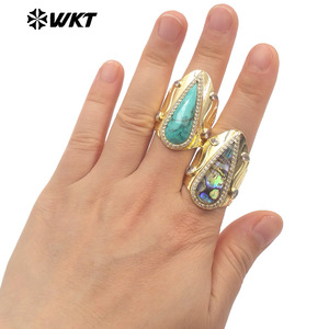<span class=keywords><strong>Anillo</strong></span> <span class=keywords><strong>de</strong></span> fiesta para mujer con forma <span class=keywords><strong>de</strong></span> piedra <span class=keywords><strong>de</strong></span> amazonita, pera larga, gran cóctel, increíble, nuevo, <span class=keywords><strong>o</strong></span> para regalo - Product Image 5