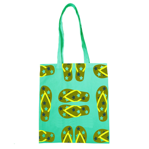 Sacs fourre-tout personnalisés en tissu recyclable rouge et blanc imprimés sur mesure - Product Image 4