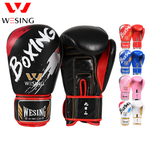 Wesing số lượng lớn màu đen Gants de boxe tùy chỉnh thực hiện đào tạo quyền lực thể thao khác đấm bốc thiết bị găng tay Găng tay bánh cho nam giới - Product Image 1