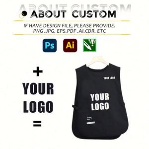 Chaleco Ajustable en Oferta, Delantal de Cocina Antisalpicaduras, Ropa de Trabajo para Catering, Chaleco de Barista, Estilo Unisex con Logotipo Personalizado - Product Image 2
