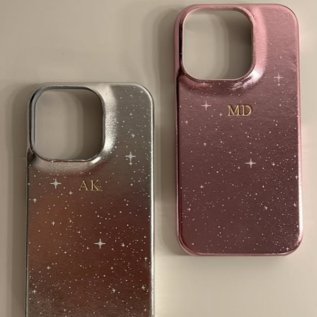 2025 New Material Personalised Custom Glossy Leather Phone Cases for iPhone 11-17Pro Max Support Print Design Phone Case