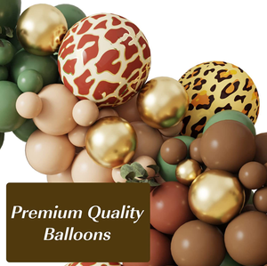 Kit de Décorations d'Anniversaire pour Garçons et Enfants : <span class=keywords><strong>Arche</strong></span> de Ballons et Guirlande Thème Forêt Tropicale Vert Sauge - Product Image 3