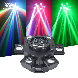 DJ Light 6 Bras 150W RGBW 4in1 Rotation DMX Stroboscope Laser LED Faisceau de Lumière pour Bar Night <span class=keywords><strong>Club</strong></span> Disco Party Room - Product Image 5
