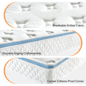 Dệt Kim Vải Jacquard Vải Bonnel Cuộn Lên Đôi Nữ Hoàng Giường Trong Một Hộp Mùa Xuân Bọt Nệm Nữ Hoàng Kích Thước Mùa Xuân Nệm - Product Image 2