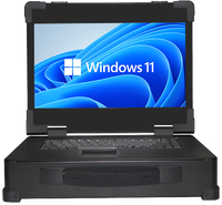 Komputer Industri Portabel LED 15,6 Inci dengan Casing AI-alloy, Mendukung CPU Seri Intel Core I3/I5/I7, Laptop Tangguh