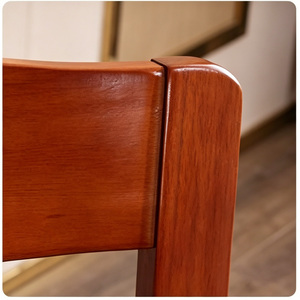 Silla de Comedor Moderna y Sencilla de <span class=keywords><strong>Madera</strong></span> Maciza, Silla de Cocina de <span class=keywords><strong>Madera</strong></span> de Caucho con Unión Robusta de Encaje y Espiga - Product Image 4