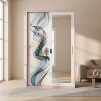 Portes coulissantes modernes avec serrure à clé, construction durable et écologique, armoires métalliques design pour la maison, l'appartement, le bureau, la chambre à coucher