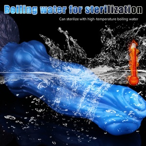 YOCY 10.16-inch Knots Anal <b>Dildo</b> With Sucker Wolf <b>Dildo</b> Double Layered Penis Silicone Prostate Massager Sex Toys for Adult 18+ - Product Image 5