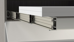 รางเลื่อนโต๊ะอะลูมิเนียมแบบยืดหดได้ รุ่น A3-390 รับน้ำหนักได้ 30 กก. เงียบ ติดตั้งง่าย ดีไซน์อุตสาหกรรม สำหรับห้องครัว - Product Image 3