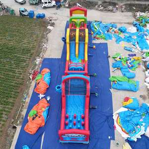 Venta de juegos inflables, carrera de obstáculos gigante, carrera de obstáculos inflable al aire libre para adultos y niños - Product Image 5