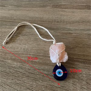 Colgante de Ojo Azul de cristal de algodón tejido a mano-Decoración de <span class=keywords><strong>pared</strong></span> bohemia y adorno interior de coche - Product Image 4