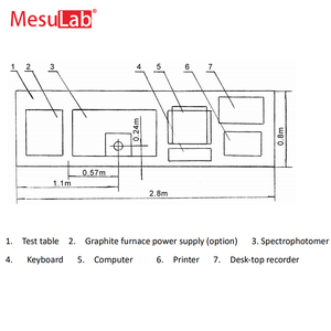 เครื่องวัดการดูดซึมอะตอมแบบลำแสงคู่อัตโนมัติ MesuLab ME-AA320N เครื่องสเปกโตรโฟโตมิเตอร์แบบประหยัด - Product Image 5