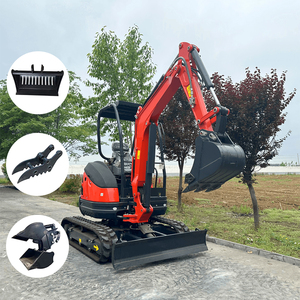 LIVRAISON GRATUITE Chine Mini-excavatrice sur chenilles hydraulique diesel 2500 kg avec accessoires à vendre - Product Image 3
