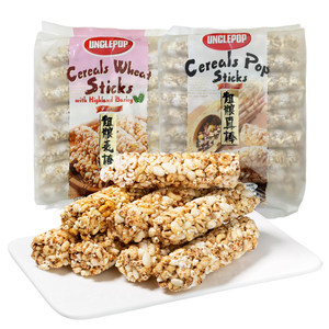Collations asiatiques en gros, non frites, sans additifs, collations saines à base de riz soufflé, céréales, <span class=keywords><strong>barres</strong></span> de céréales Qingke - Product Image 1