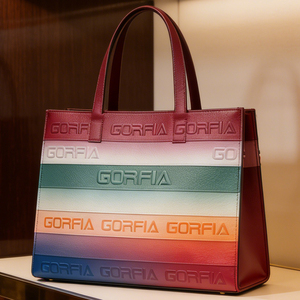 Bolso Tote Degradado 2026, Bolso de Mano de Cuero PU para Mujer, Gran Capacidad, con Letras en Relieve, Bolso de Hombro, Ideal para Compras/Trabajo - Product Image 3