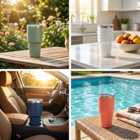 Thermos en acier inoxydable avec logo personnalisé, 20 oz, 30 oz, tasse de voyage à double paroi isolée, pour cadeau, vente en gros, sans BPA
