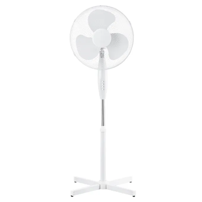 Ventilador de plástico para oscilação elétrica, 16 polegadas, 50 cores, oem, 50w, ventilador de refrigeração de ar doméstico, peças sobresselentes, 3 velocidades, 220