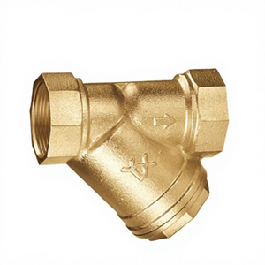 Hochwertiger <span class=keywords><strong>Y</strong></span>-Typ Filter 1/2 Zoll Messing-Sieb mit Magnetventil für Wasseranwendungen - Product Image 1