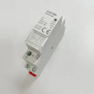 GEYA Din导轨安装家用模块化交流接触器，用于智能家居酒店AC220V 2P 25A 1NO1NC 50/60Hz