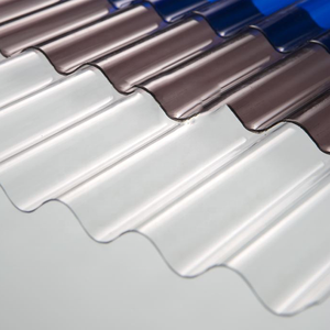 3mm folha grossa PC amostra grátis design moderno policarbonato ondulado toldo telhado plástico estufa painéis para hotéis - Product Image 6