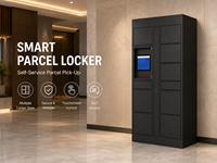Casillero Inteligente para Paquetes para Apartamentos y Vestíbulos de Oficinas, Caja de Entrega Modular Negra 2026 para Recogida Autoservicio 24/7 - Envío en 7 Días