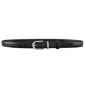 <span class=keywords><strong>Ceinture</strong></span> automatique vintage en cuir de vachette pour <span class=keywords><strong>femme</strong></span>, 2,0 cm, avec boucle en alliage, écologique, pour jeans et robes - Product Image 3