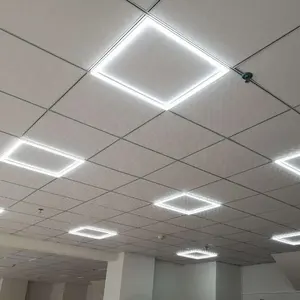 Mais recente projeto 600X600 lâmpadas quadrado plano Quadro LEVOU a iluminação Do Painel para o escritório do hospital escola shopping