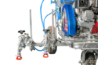 Système de pulvérisation à froid sans air LXD avec pompe hydraulique à moteur, haute efficacité, entretien facile, réservoir de 25 L, réglable pour la route