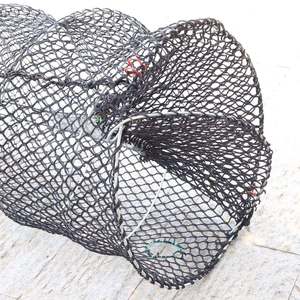 Piège à crabes pliable en maille orange 70x140cm avec ressort en spirale et piège à morue noire <span class=keywords><strong>pour</strong></span> <span class=keywords><strong>les</strong></span> pots à appâts d'Alaska GENGHAI GH-III-05 - Product Image 3