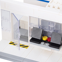 Sala de Tomografía Computarizada de la Serie Hospitalaria MOC City con 2 Computadoras, Modelo de Bloques de Construcción Educativos DIY, Regalos y Juguetes para Niños MOC4052