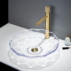 <span class=keywords><strong>Lavabo</strong></span> Redondo Artístico Único de <span class=keywords><strong>Piedra</strong></span> Lavada, <span class=keywords><strong>Lavabo</strong></span> de Cristal para Baño con Encimera, <span class=keywords><strong>Lavabo</strong></span> Redondo de Cristal con Lavamanos de Vidrio - Product Image 3