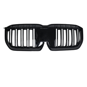 Griglia Anteriore Sostitutiva per Auto, Stile Doppia Linea Nero Lucido, per Paraurti <span class=keywords><strong>BMW</strong></span> <span class=keywords><strong>X1</strong></span> U11 - Product Image 1