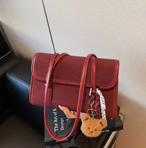 Sac en daim pour femmes, tendance, haut de gamme, multifonctionnel, grande capacité, sac à bandoulière, sac fourre-tout - Product Image 1